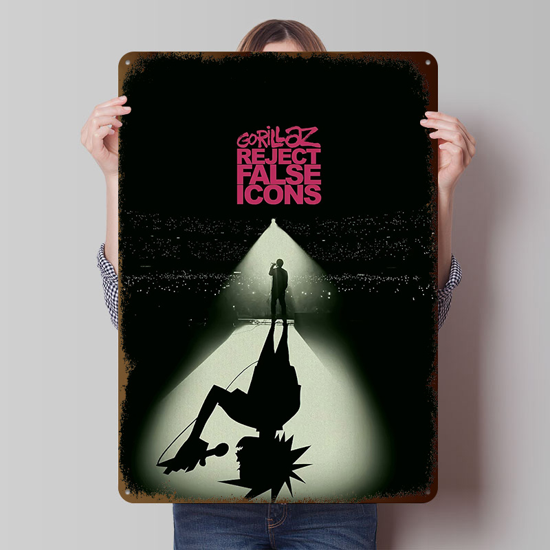 Retro Gaming Icons - Постер Gorillaz «Отвергните ложные иконки» с