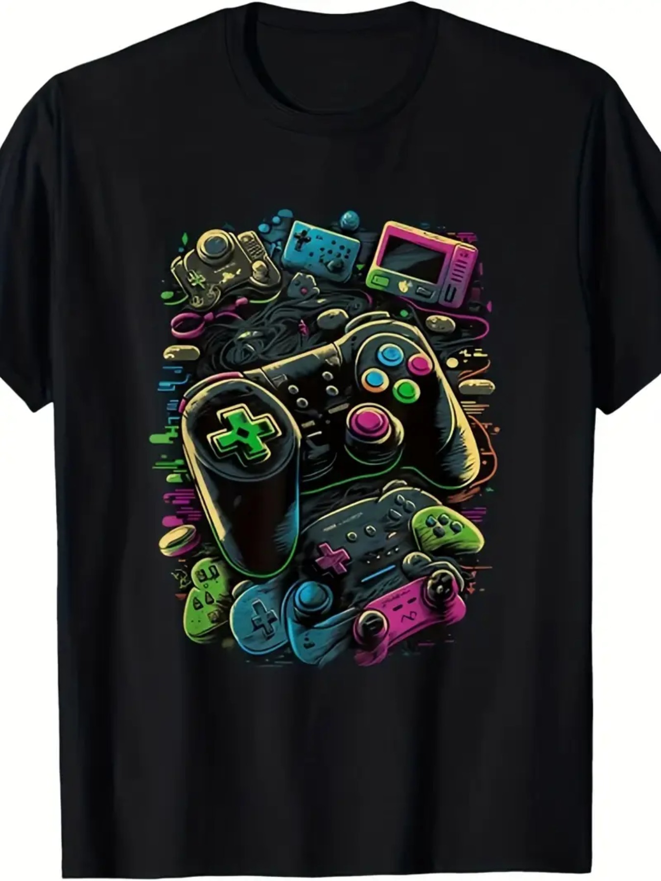 Retro Gaming Icons - Мужская и унисекс футболка с принтом