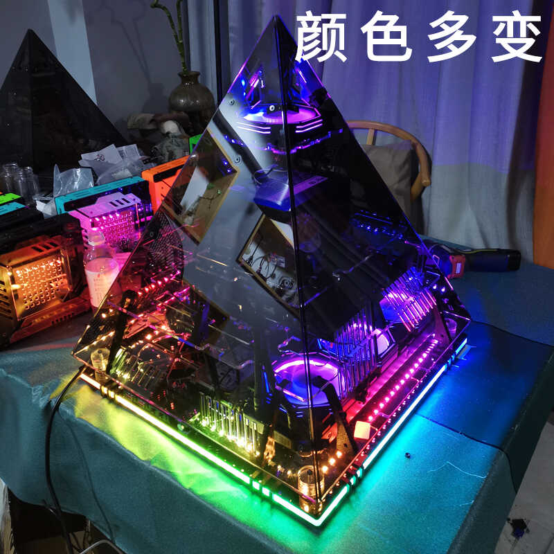 Черное хрустальное шасси-пирам – обзор и цена Retro Gaming Pc Case
